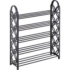 Suport cu 5 rafturi , din metal si plastic , pentru incaltaminte , 62.50 x 21 x 76 cm , Grunberg RF53