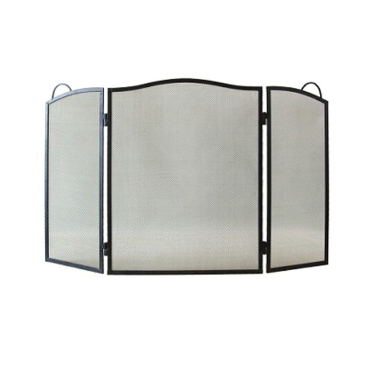 Paravan pentru semineu, 60x95 cm, negru, STRENDPRO, 1, hectarul.ro