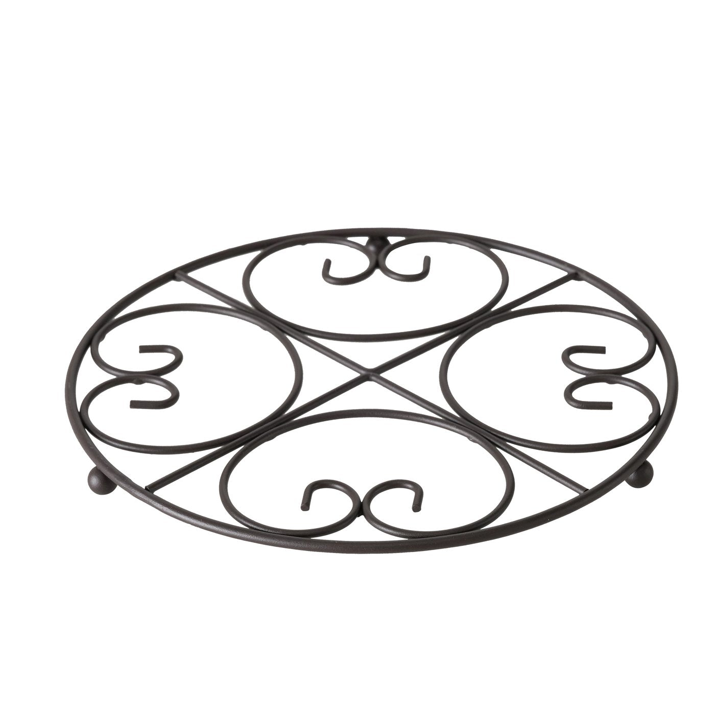 Suport de vase fierbinti, negru, din fier, Rialta A, Boltze, 1, hectarul.ro