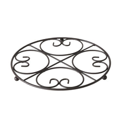 Suport de vase fierbinti, negru, din fier, Rialta A, Boltze