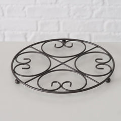 Suport de vase fierbinti, negru, din fier, Rialta A, Boltze