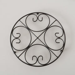 Suport de vase fierbinti, negru, din fier, Rialta A, Boltze