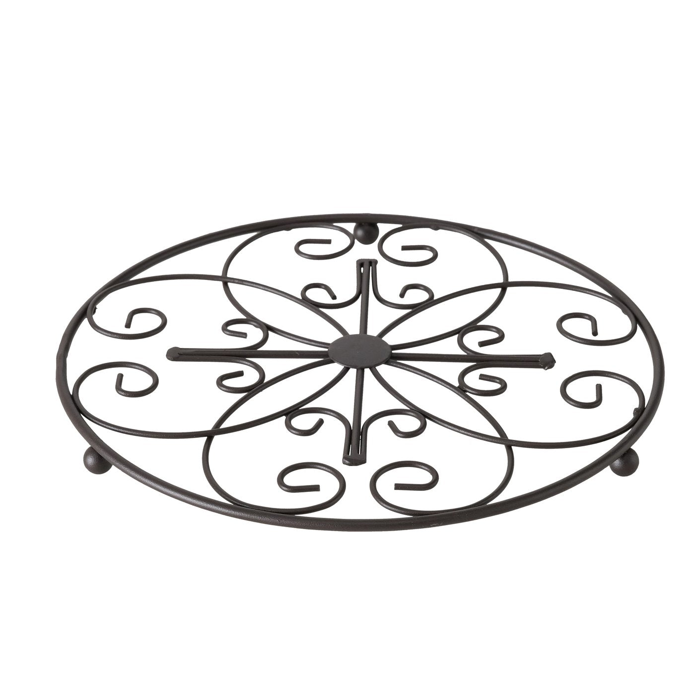 Suport de vase fierbinti, negru, din fier, Rialta B, Boltze, 1, hectarul.ro