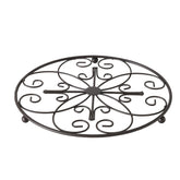 Hectarul - Suport de vase fierbinti, negru, din fier, Rialta B, Boltze