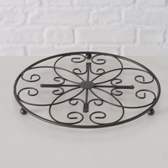 Suport de vase fierbinti, negru, din fier, Rialta B, Boltze