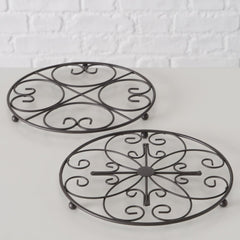 Suport de vase fierbinti, negru, din fier, Rialta B, Boltze