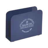 Hectarul - Suport de servetele albastru metalic Vintage Inart