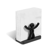 Hectarul - Suport de servetele negru din plastic si otel Buddy Umbra