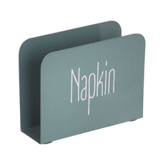 Suport de servetele verde metalic Vintage Inart