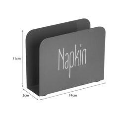 Suport de servetele verde metalic Vintage Inart