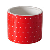 Hectarul - Suport decorativ pentru ghiveci, din ceramica, Ø10 cm, rosu Dots Lilly Boltze