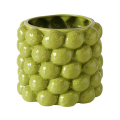 Suport decorativ pentru ghiveci, din portelan, Ø16 cm verde Lime Boltze