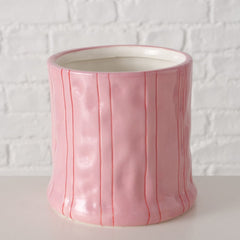 Suport decorativ pentru ghiveci, roz, din ceramica, Ø12,5 cm Nordica Boltze