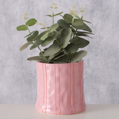 Suport decorativ pentru ghiveci, roz, din ceramica, Ø12,5 cm Nordica Boltze