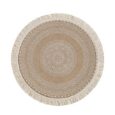 Hectarul - Suport farfurie, bej, din iuta, diametrul 38 cm, Delee Boltze