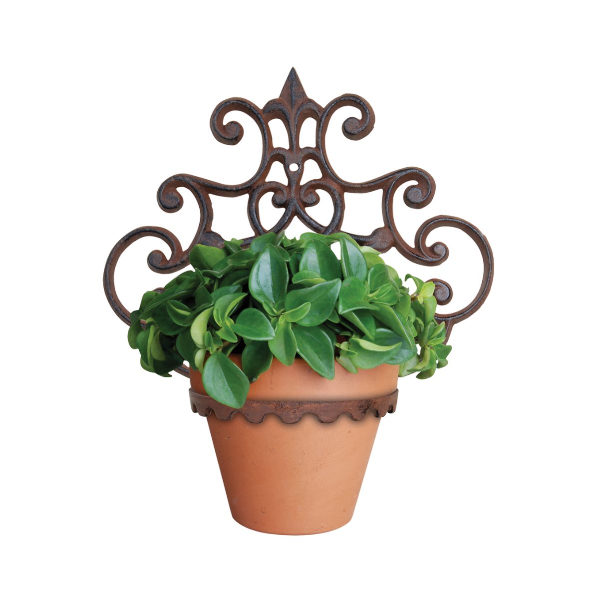 Suport pentru ghiveci ruginiu din otel turnat Ø13 cm Esschert Design, 1, hectarul.ro