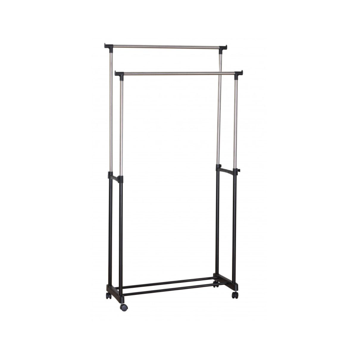 Suport pentru haine, dublu, din metal, mobil , 86 x 39 x 95-165 cm, Grunberg GR3653, 1, hectarul.ro