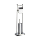 Hectarul - Suport pentru hartie igienica si perie toaleta, argintiu, din inox, 76 cm, Toilet Holder Zeller