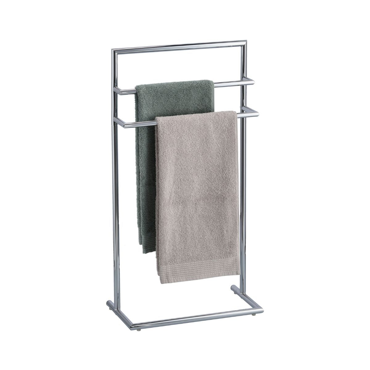 Suport pentru prosoape, argintiu, din metal, 83 cm, Towel Stand Zeller, 1, hectarul.ro