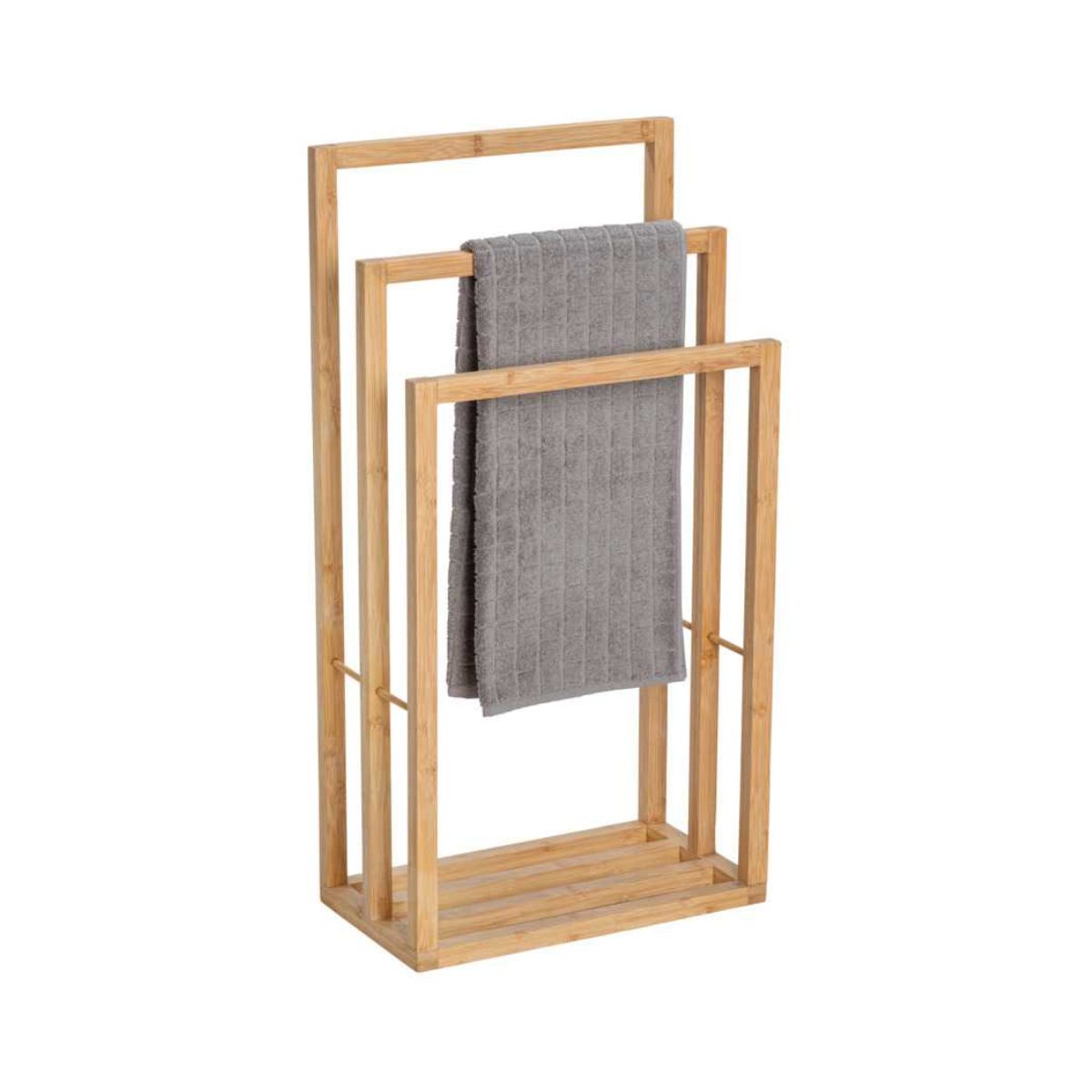 Suport pentru prosoape, maro din bambus, 82 cm, Bambusa Wenko, 1, hectarul.ro