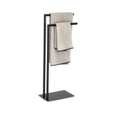 Hectarul - Suport pentru prosoape, negru, din metal, 82 cm, Towel holder Zeller