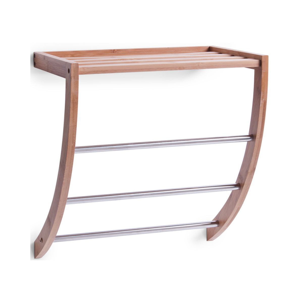 Suport suspendat pentru prosoape din lemn si metal 38 cm Towel Rack Zeller, 1, hectarul.ro