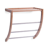 Hectarul - Suport suspendat pentru prosoape din lemn si metal 38 cm Towel Rack Zeller