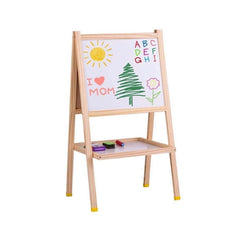 Tabla Magnetica cu Doua Fete, cu Litere, Cifre,Tetris si accesorii, 80 x 40 cm, din lemn, WD 3015