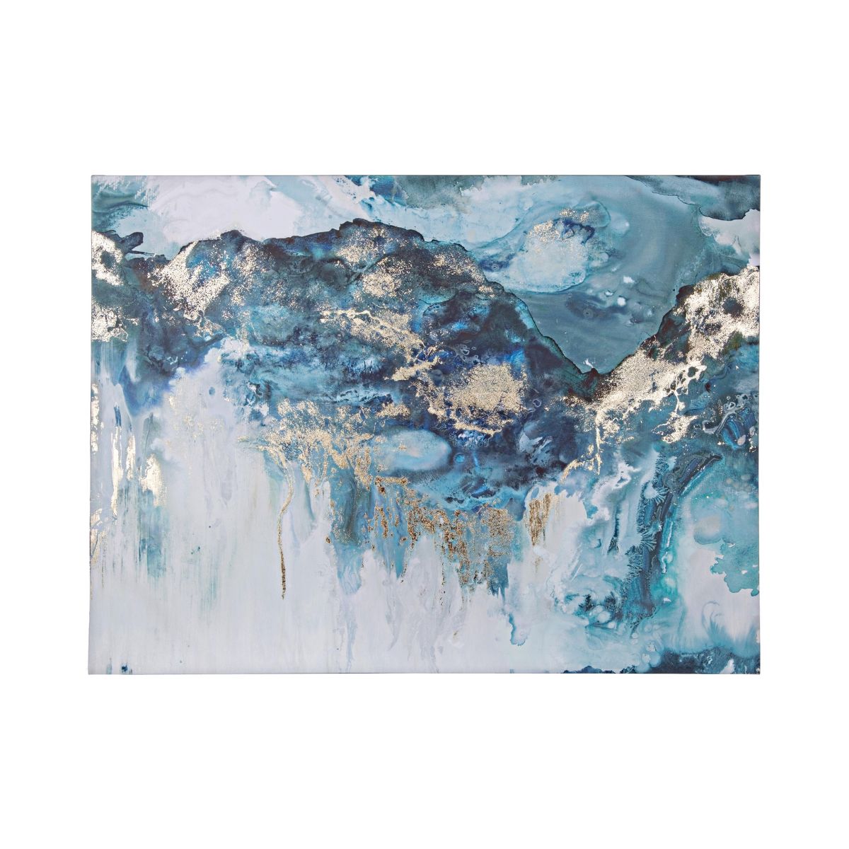 Tablou albastru din lemn si canvas 120X90 cm Village WD10966A Bizzotto, 1, hectarul.ro
