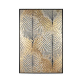 Hectarul - Tablou auriu din MDF si canvas 82x122 cm Bold 25583 Bizzotto