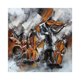 Hectarul - Tablou de metal 3D, model formatie muzicala, 100x100x7 cm