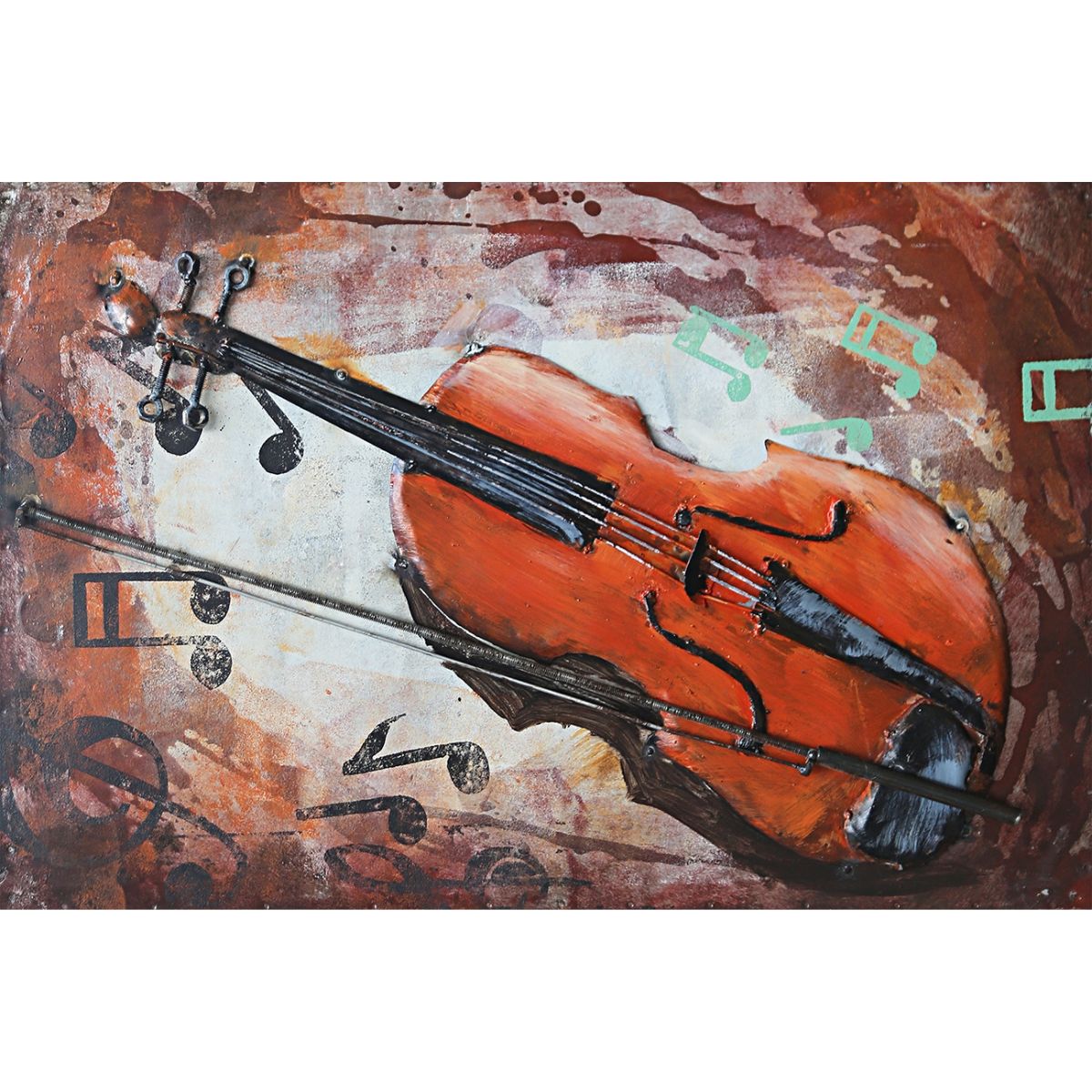 Tablou de metal 3D, model Vioara, 60x40 cm, 1, hectarul.ro