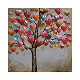 Hectarul - Tablou de metal 3D, motiv "Copacul lui Valentin", 60x60 cm