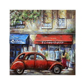 Hectarul - Tablou metal 3D metal Citroen vintage 60 x 60 x 3 cm