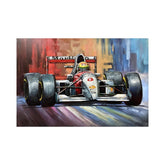 Hectarul - Tablou metal 3D metal F1 Ayrton Senna 120 x 80 x 4 cm