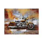 Hectarul - Tablou metal 3D model motocicleta chopper 80 x 60 x 3 cm