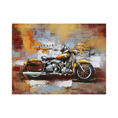 Tablou metal 3D model motocicleta chopper 80 x 60 x 3 cm