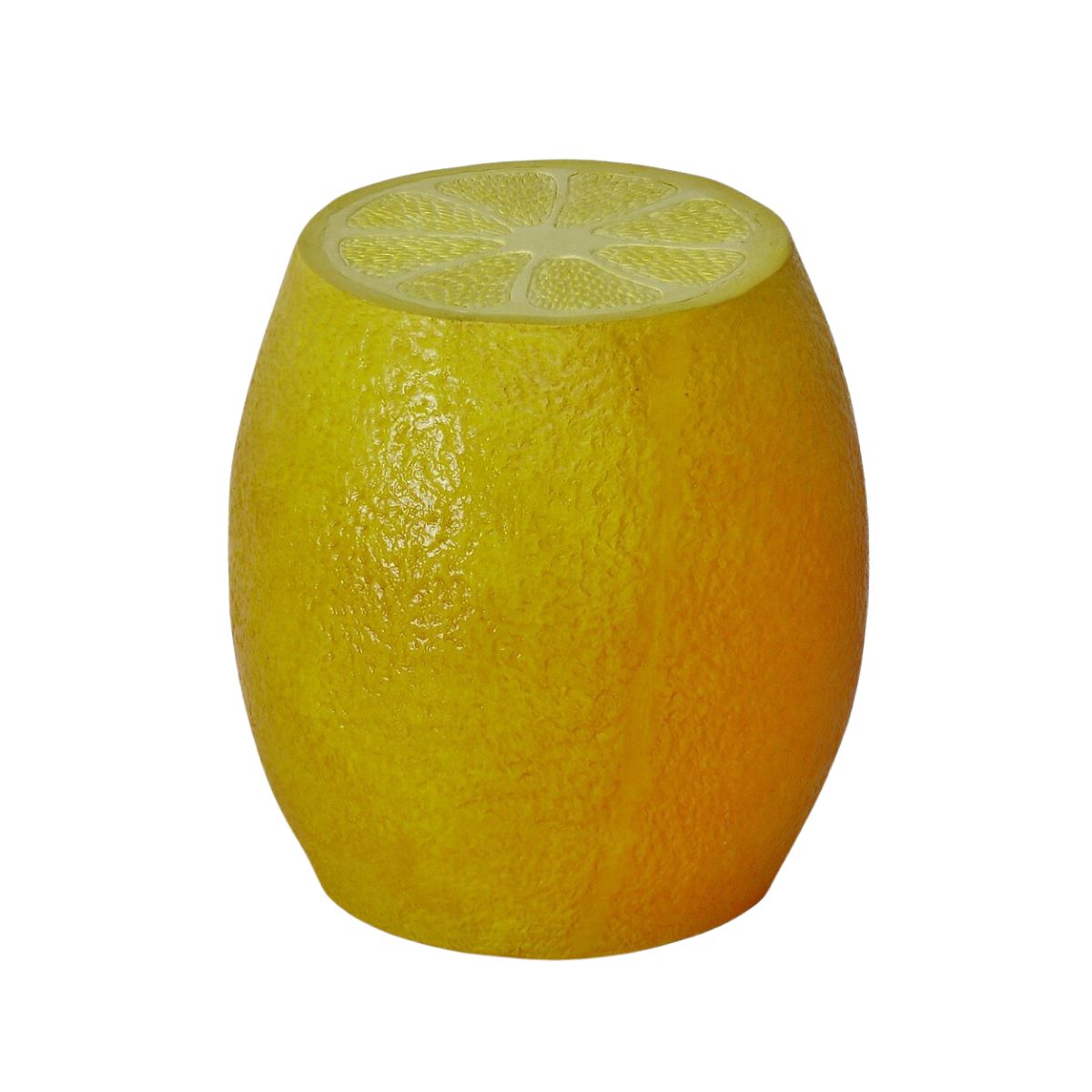 Taburet galben din plastic Ø39,5x41,5 cm Zitrone Boltze, 1, hectarul.ro