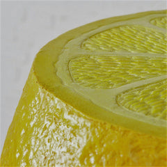 Taburet galben din plastic Ø39,5x41,5 cm Zitrone Boltze