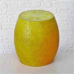 Taburet galben din plastic Ø39,5x41,5 cm Zitrone Boltze