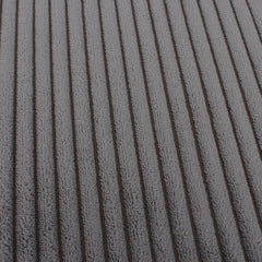 Taburet rotund, tapitat cu catifea, cu picioare din lemn, Ø 37x41 cm, Grunberg TB97 (gri)