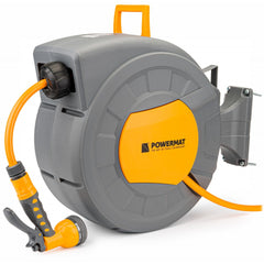 Tambur cu furtun de gradina 20m 1/2" + accesorii, Powermat PM-ABNW-20T