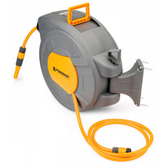 Tambur cu furtun de gradina 20m 1/2" + accesorii, Powermat PM-ABNW-20T