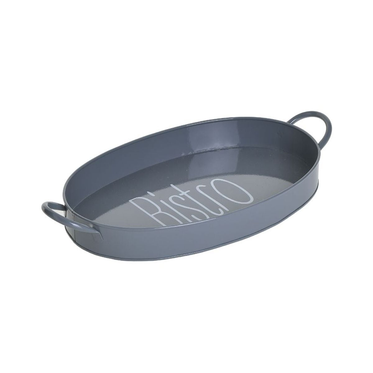 Tava de servire gri metalica 39 cm Inart, 1, hectarul.ro