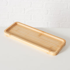Tava de servire maro deschis din bambus Baldo Boltze