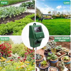 Tester de sol 3 in 1 pentru umiditate, PH si lumina
