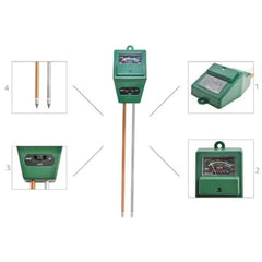 Tester de sol 3 in 1 pentru umiditate, PH si lumina