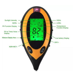 Tester pentru sol digital 4 in 1 pentru temperatura, umiditate, PH si lumina