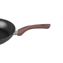 Tigaie din aluminiu cu triplu-strat antiaderent din marmura MagicHome Black Marble Line, 26 cm diametru