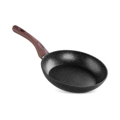 Tigaie din aluminiu cu triplu-strat antiaderent din marmura MagicHome Black Marble Line, 26 cm diametru